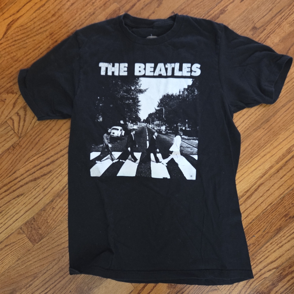 The Beatles Black and White Short Sleeve Tees